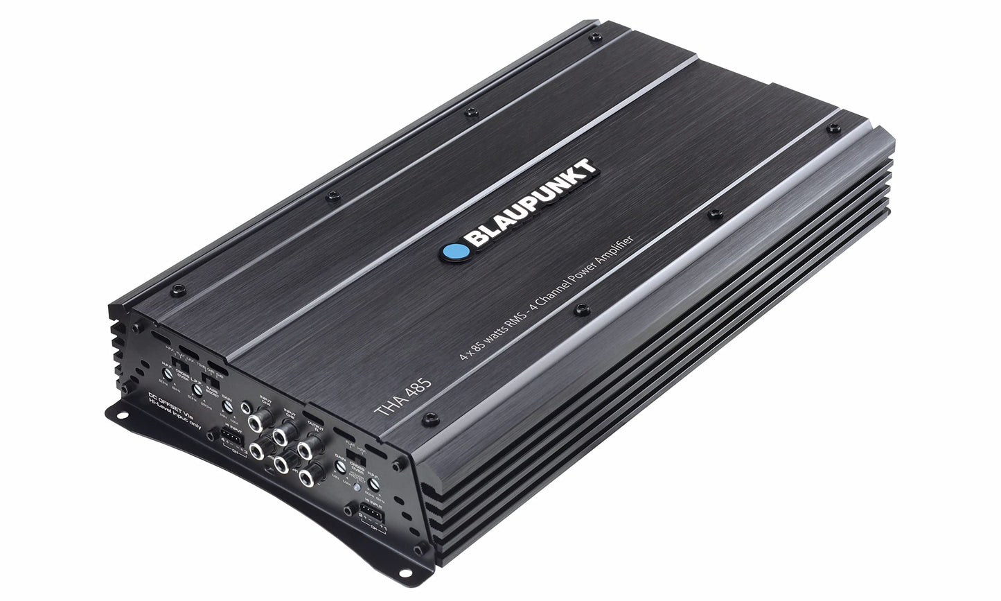 Blaupunkt THA 485 High Power Class A/B 4 Channel Amplifier (RMS: 85W*4 (4Ω) 120W*4 at (2Ω)))