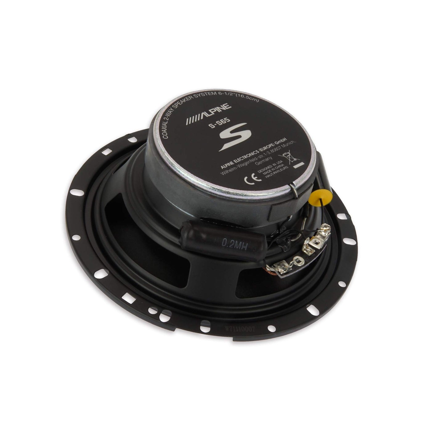 Alpine S-S65C S-Series 6.5" Component Speakers (80W RMS 240W Peak)