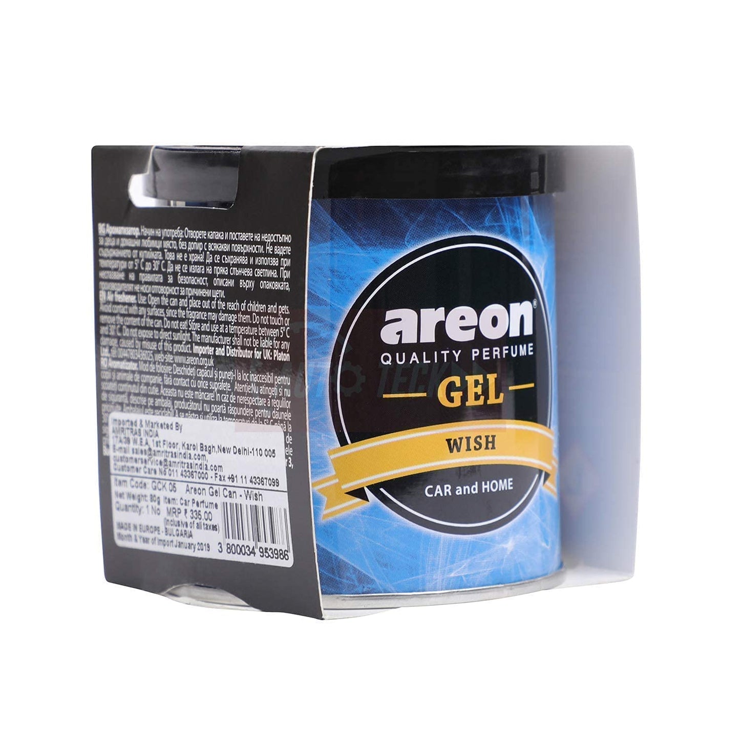 Areon Wish Gel Car/Home Air Freshener (80 gms)