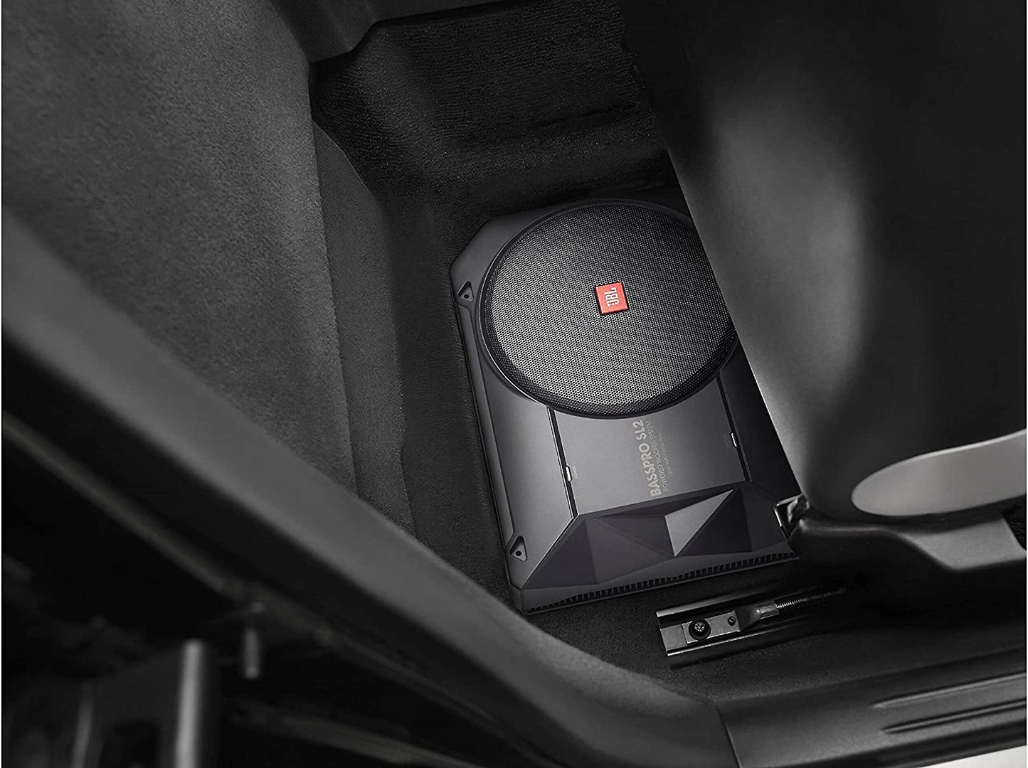 JBL BassPro SL cm 20.32 cm (8-inch) 125W RMS Powered Under-Seat Compact Subwoofer Enclosure System (Black)