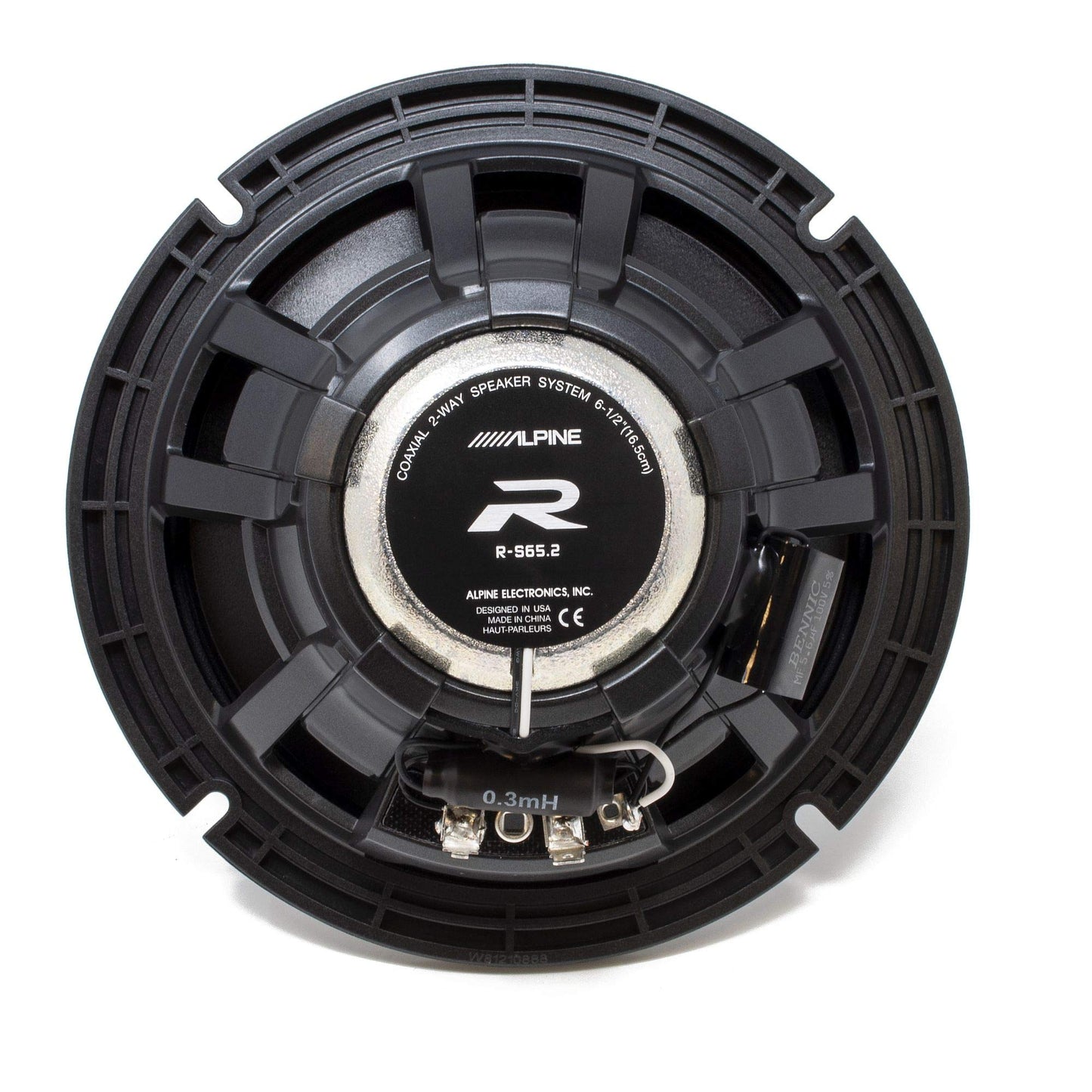 Alpine R-S65.2 R-Series 6.5" Coaxial Speakers (100W RMS 300W Peak)