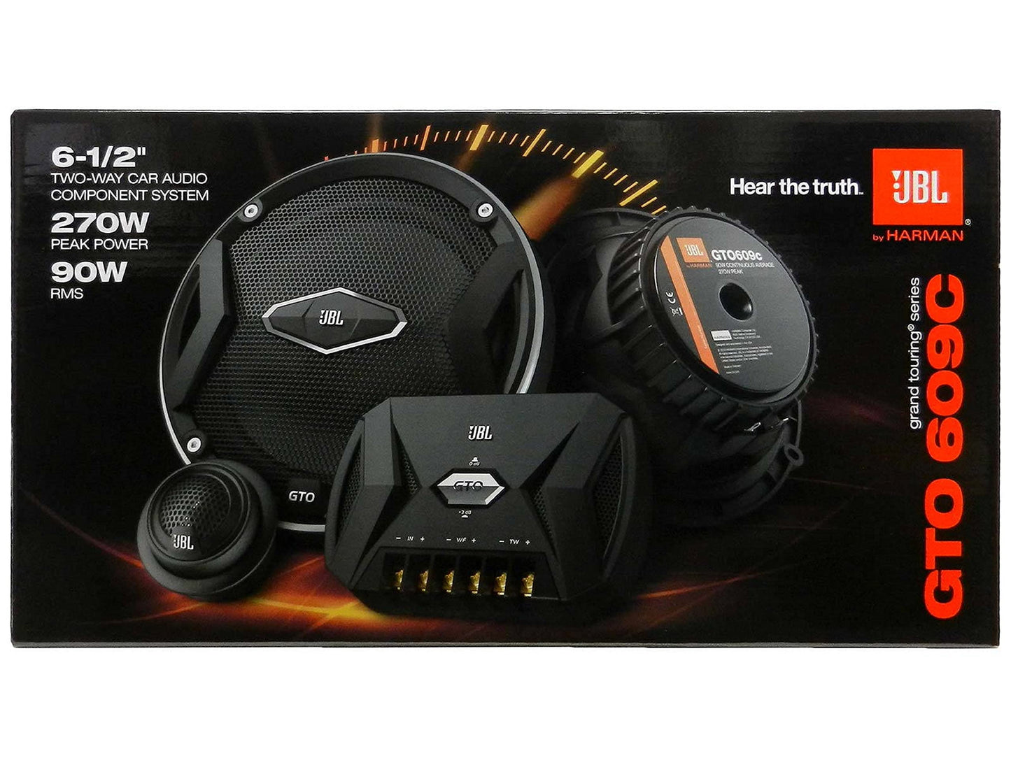 JBL GTO609C 6.5" Component Speakers (90W RMS 270W Peak)
