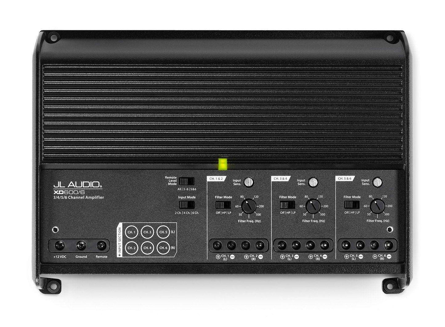 JL Audio XD600/6v2 6 Channel Full Range Class D Amplifier (100W*6 (2Ω) 75W*6 (4Ω))