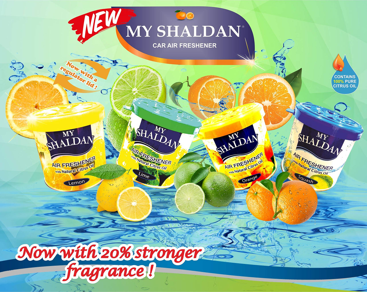 My Shaldan Lemon Gel Car/Home Air Freshener (80 gms*3)