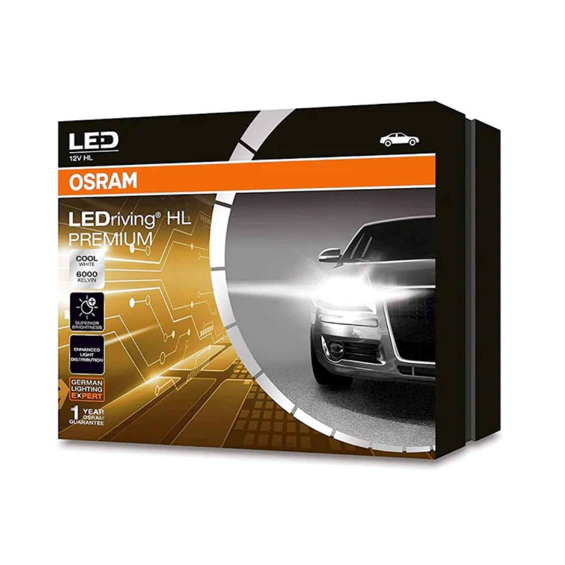 OSRAM LEDriving HL Premium 50W Auto LED Bulbs/Lamps 6000K