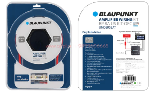 Blaupunkt BP-8A-US OFC Underseat Mono/2 Channel Amplifier Wiring Kit