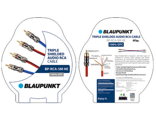 Blaupunkt BP-RCA-5M HE 5 Mtr OFC RCA Cable