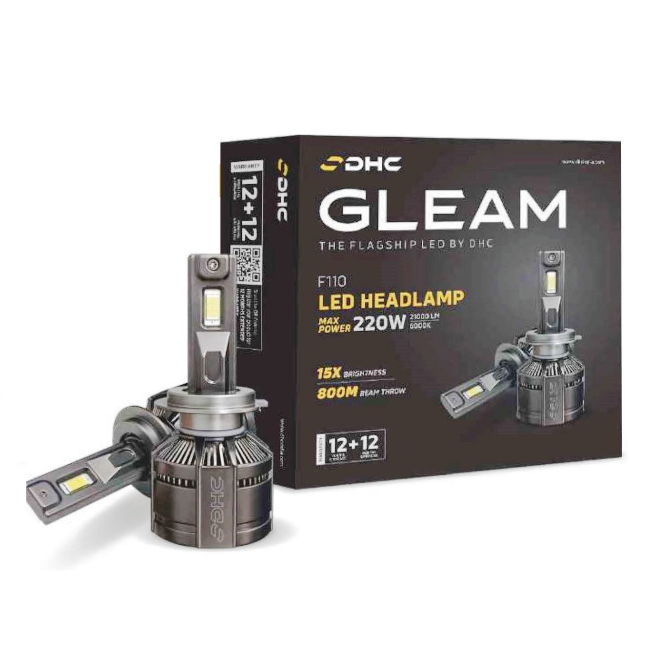 DHC GLEAM F110 220W Auto LED Bulbs/Lamps (4300K & 6000K)