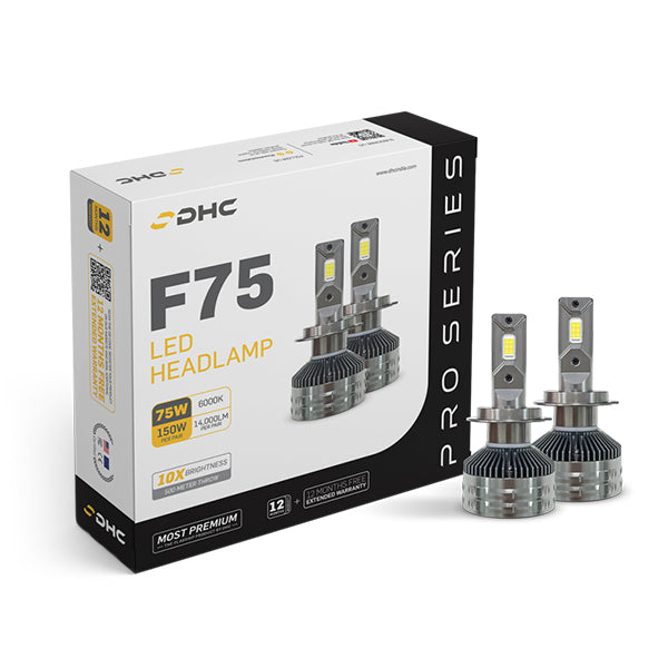 DHC F75 150W Auto LED Bulbs/Lamps (4300K & 6000K)