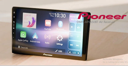 Pioneer DMH-AP6650BT 9" Digital Media Receiver (Capacitive Touchscreen, Wireless Android Auto, Wireless Apple Car Play, Web Link Cast)