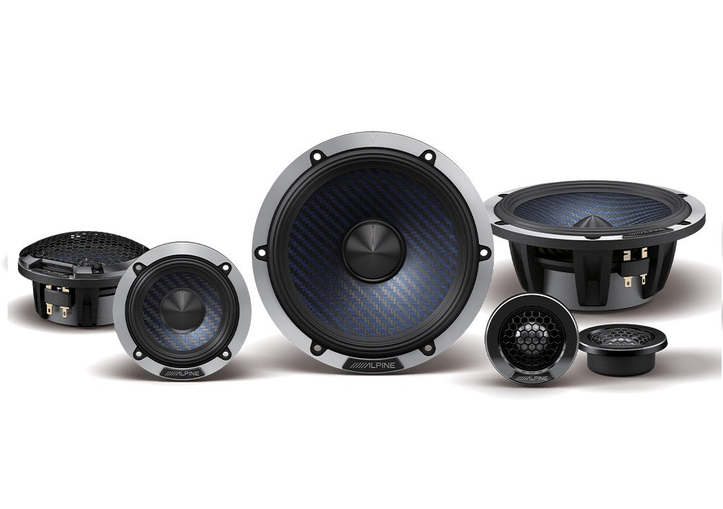 Alpine DP-653 DP Series 3-Way Component Speakers (50W RMS 240W Pe