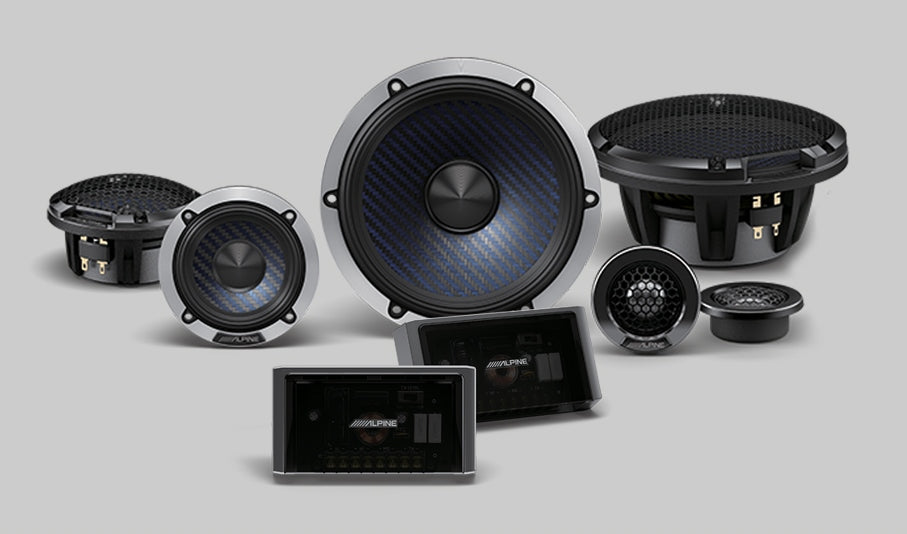 Alpine DP-653 6.5" DP Series 3-Way Component Speakers (50W RMS 240W Peak)