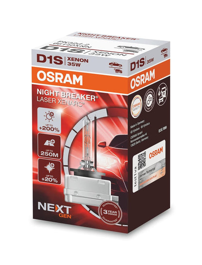 OSRAM D Series XENARC NIGHT BREAKER LASER 35W Auto Halogen Bulbs/Lamps 4400K-4500K