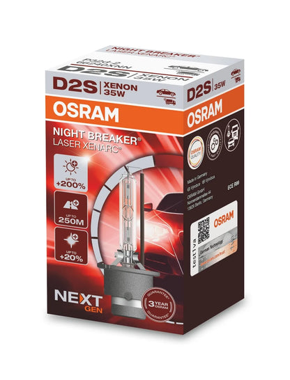 OSRAM D Series XENARC NIGHT BREAKER LASER 35W Auto Halogen Bulbs/Lamps 4400K-4500K