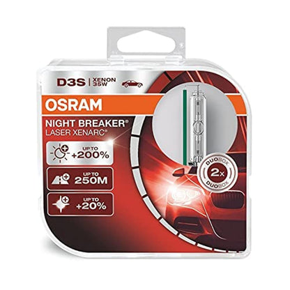 OSRAM D Series XENARC NIGHT BREAKER LASER 35W Auto Halogen Bulbs/Lamps 4400K-4500K