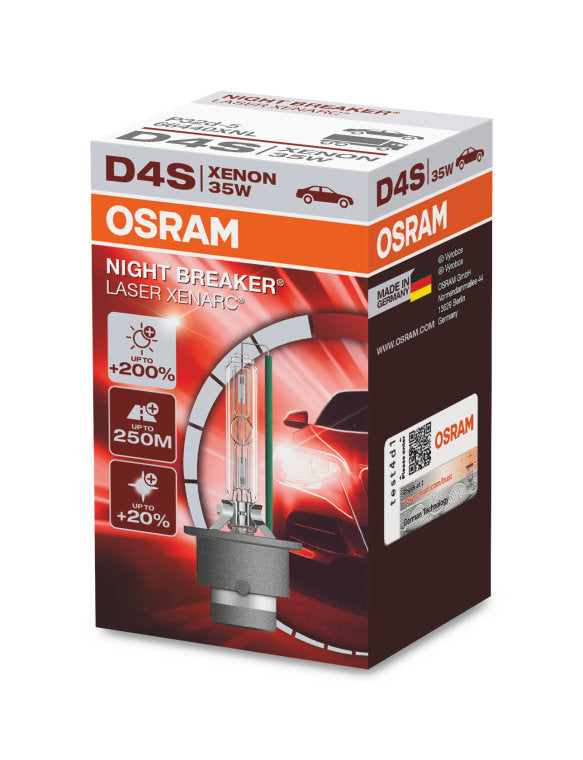 OSRAM D Series XENARC NIGHT BREAKER LASER 35W Auto Halogen Bulbs/Lamps 4400K-4500K