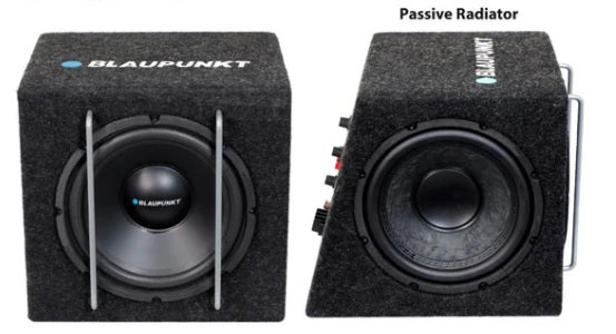 Blaupunkt GTB 8200A V2 8" Class D Active DVC Subwoofer with Passive Radiator (75W RMS 225W Peak)