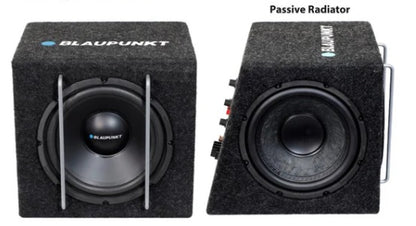 Blaupunkt GTB 8200A V2 8" Class D Active DVC Subwoofer with Passive Radiator (75W RMS 225W Peak)