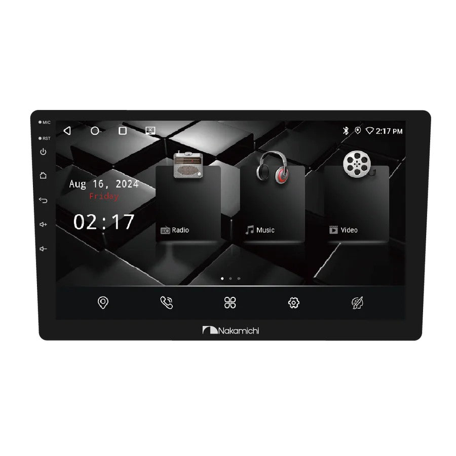NAKAMICHI NAM 5710 Digital Multimedia Receiver 4GB/64GB, 8 Core CPU, 32 Band DSP, Wireless Apple CarPlay/Android Auto, 5G Wifi & 360 View Camera Support