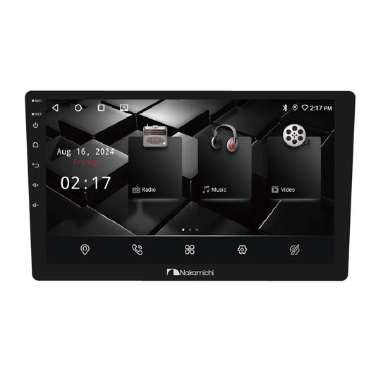 NAKAMICHI NAM 5710 Digital Multimedia Receiver 4GB/64GB, 8 Core CPU, 32 Band DSP, Wireless Apple CarPlay/Android Auto, 5G Wifi & 360 View Camera Support
