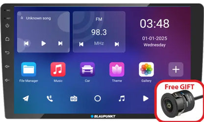 Blaupunkt Palm Bay 1000 Android Multimedia Car Audio System | Octa Core 2 Ghz Processor | PhoneLink | Bluetooth 5.0 w/ Twin Connect | Front & Rear Camera Recording Capable | Split Screen & 360 Degree Camera Support