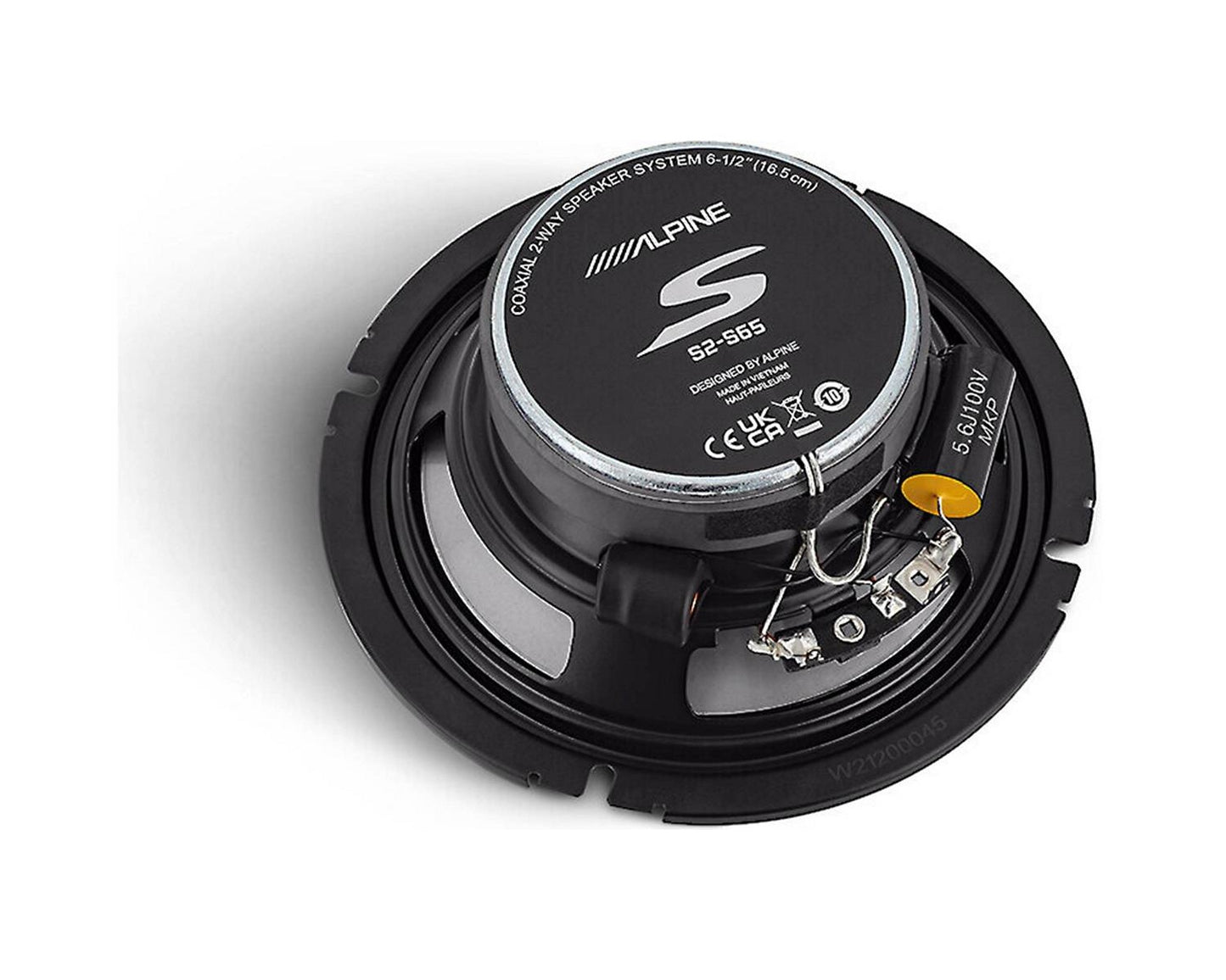 Alpine S2-S65 Next-Generation S-Series 6.5" Coaxial Speakers (80W RMS 240W Peak)
