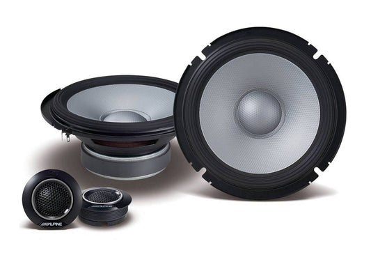 Alpine S2-S65C S-Series 6.5" Component Speakers (80W RMS 240W Peak)