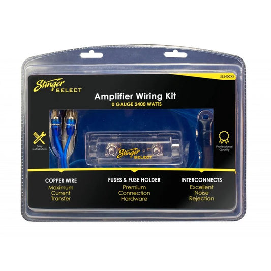 Stinger SS2400XS 0/1 AWG OFC Amplifier Wiring Kit (2400W)