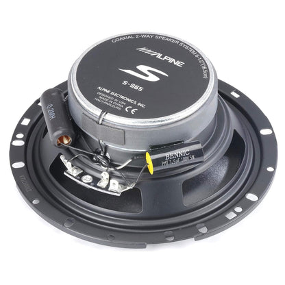 Alpine S-S65 S-Series 6.5" Coaxial Speakers (80W RMS 240W Peak)