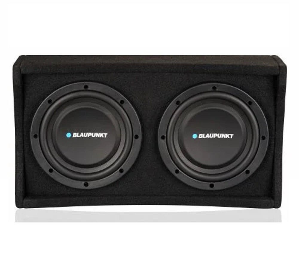 Blaupunkt TXB 2002A Dual 8" Class D Active Down Firing Subwoofer (200W RMS 600W Peak)