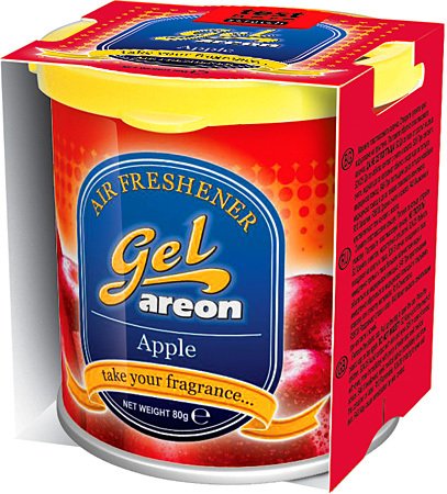 Areon Apple Gel Car/Home Air Freshener (80 gms)