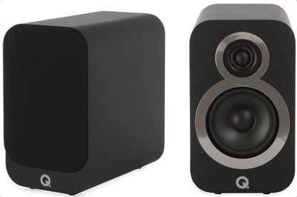 Q ACOUSTICS 3010i Compact Bookshelf Speakers - Pair - Carbon Black