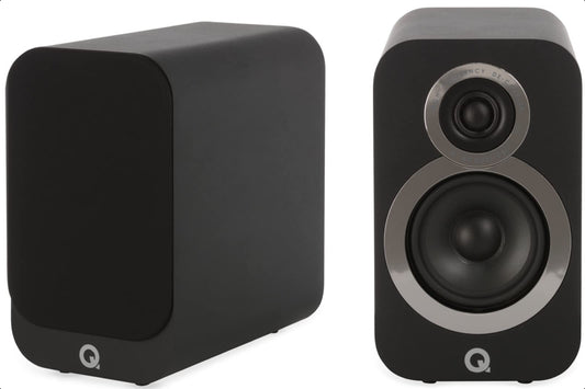 Q ACOUSTICS 3010i Compact Bookshelf Speakers - Pair - Carbon Black