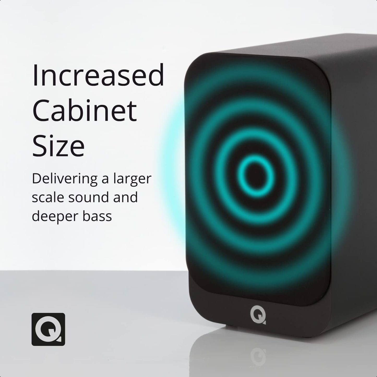 Q ACOUSTICS 3010i Compact Bookshelf Speakers - Pair - Carbon Black