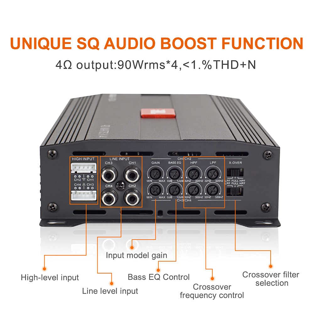 JBL Stage A9004 Class D 4/3/2 Channel Amplifier (RMS: 90W*4 (4Ω) 110W* –  theWinkel