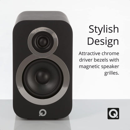 Q ACOUSTICS 3010i Compact Bookshelf Speakers - Pair - Carbon Black