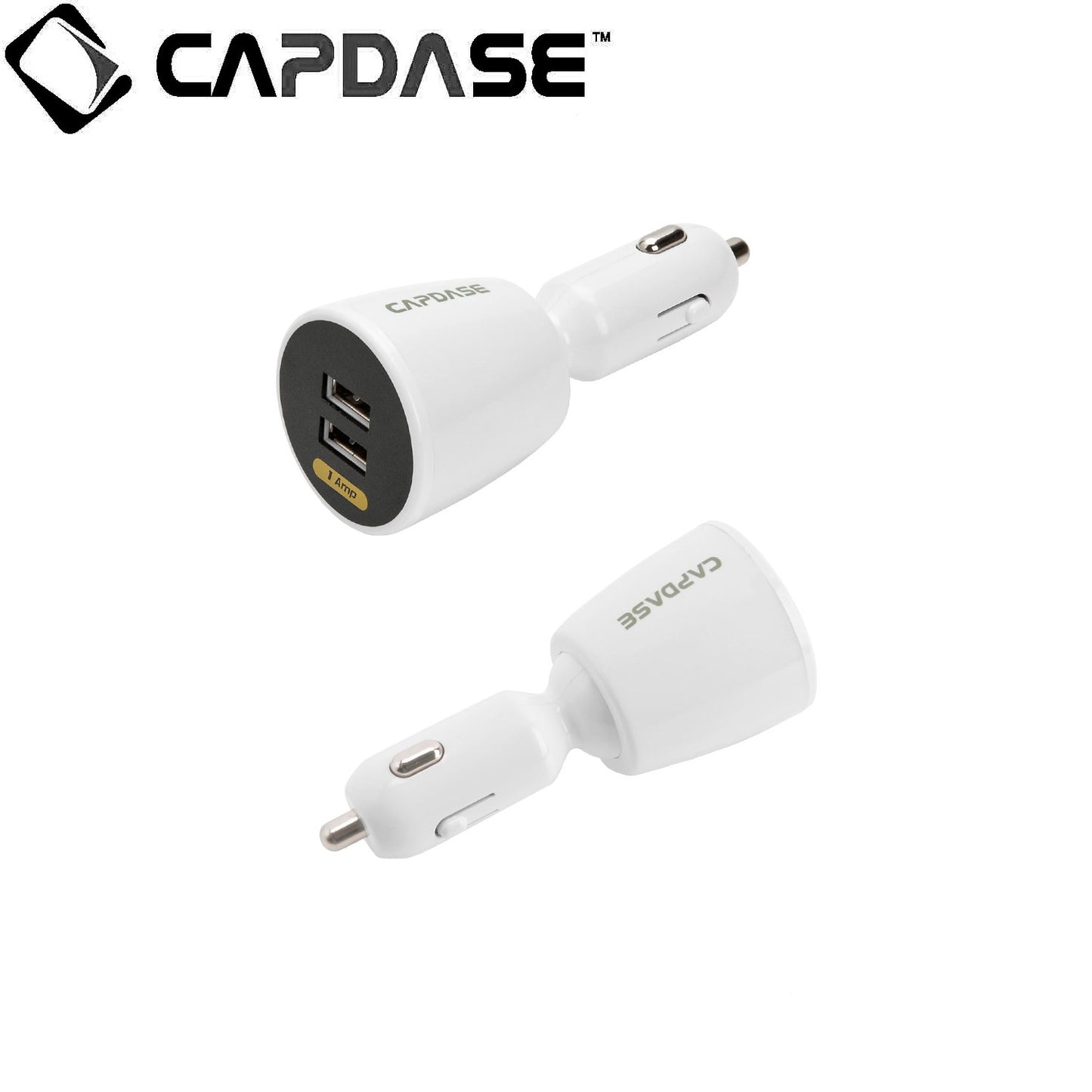 Capdase Dual USB CAR Charger CA00-RG02 REVO G2 1 Amp (5W) White