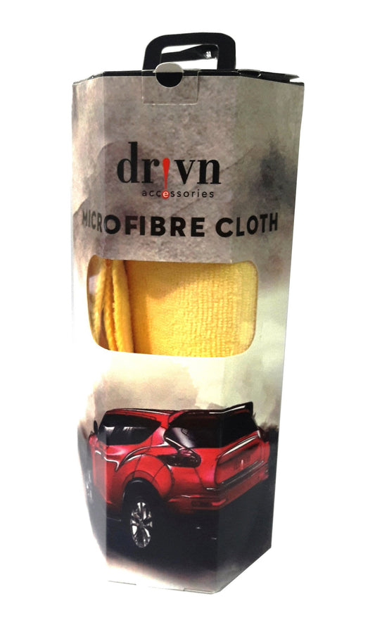 Drivn Yellow Multipurpose Microfiber Cloth, 300 GSM, 40 X 60 cm